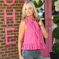 Mindie Striped Tie Blouse - She Chester