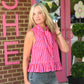 Mindie Striped Tie Blouse - She Chester