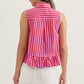 Mindie Striped Tie Blouse - She Chester
