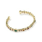 Mini Elisa Abbie Cuff Bracelet - Gold Dark Multi Mix - She Chester