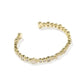 Mini Elisa Abbie Cuff Bracelet - Gold White Mix - She Chester