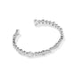 Mini Elisa Abbie Cuff Bracelet - Silver White Mix - She Chester