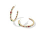 Mini Elisa Abbie Hoop Earrings - Gold Dark Multi Mix - She Chester