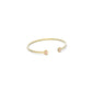MINI ELTON CUFF BRACELETGOLD LIGHT PINK LAB GROWN OPAL S/M - She Chester