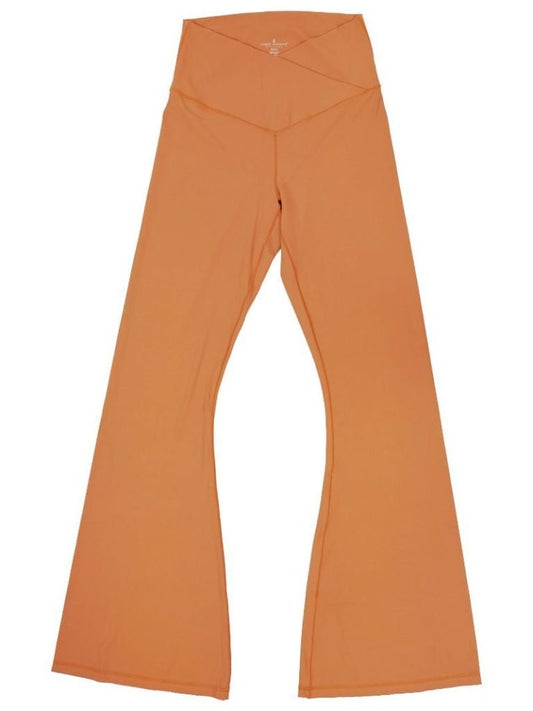 Mocha Flare Crossover Leggings - She Chester