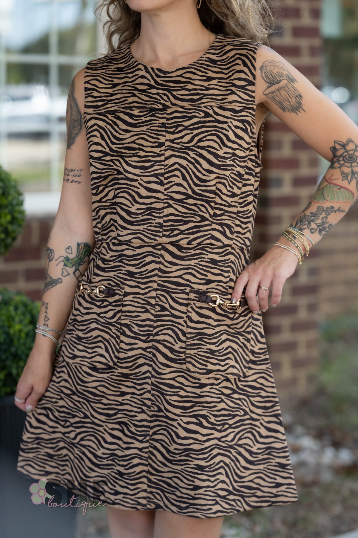 Mocha Latte Camel Dress - She Chester