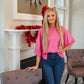 Mollie Hot Pink Top - She Chester