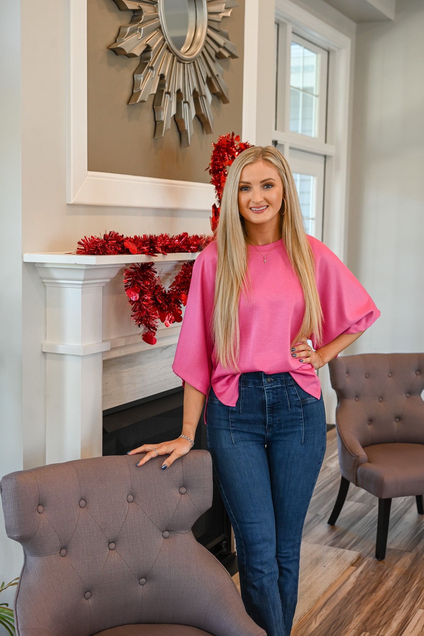 Mollie Hot Pink Top - She Chester