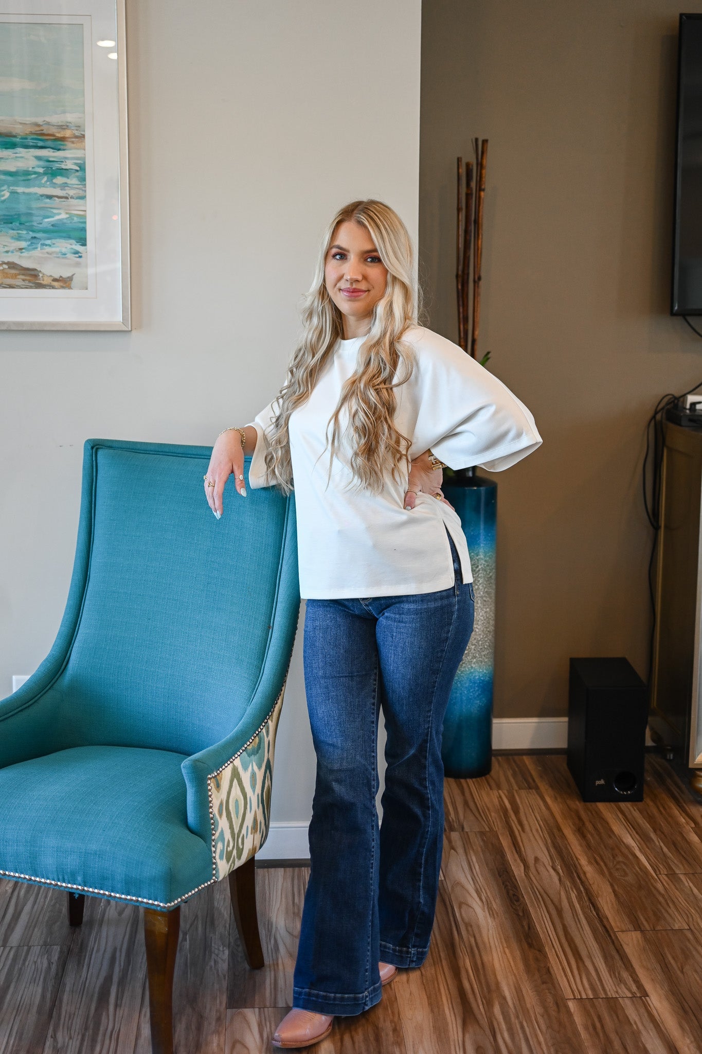 Mollie White Top - She Chester