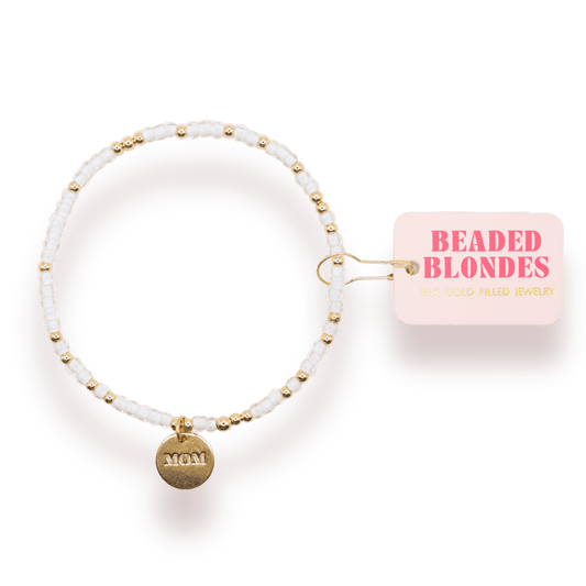 Mom Charm Sprinkle Bracelet: Standard 6.75 inch - She Chester
