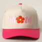 MOM FLOWER Embroidery Two - Tone Trucker Hat: LEOPARD - She Chester