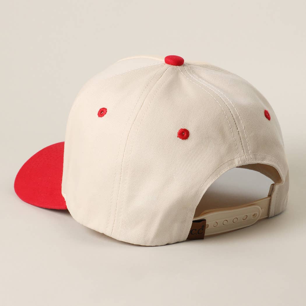 MOM FLOWER Embroidery Two - Tone Trucker Hat: LEOPARD - She Chester