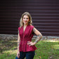 Monica Wine Zip Top - She Chester