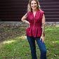 Monica Wine Zip Top - She Chester