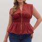 Monica Wine Zip Top - She Chester