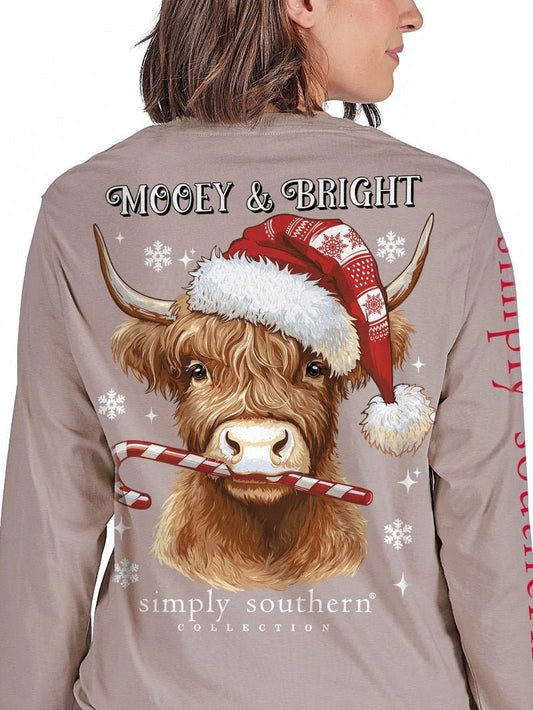 Mooey & Bright Red LS Tee - She Chester