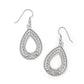 Mosaic Horizon Teardrop Silver Earrings JA0164