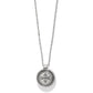 Mosaic Round Mini Two Tone Necklace - JM7613 - She Chester