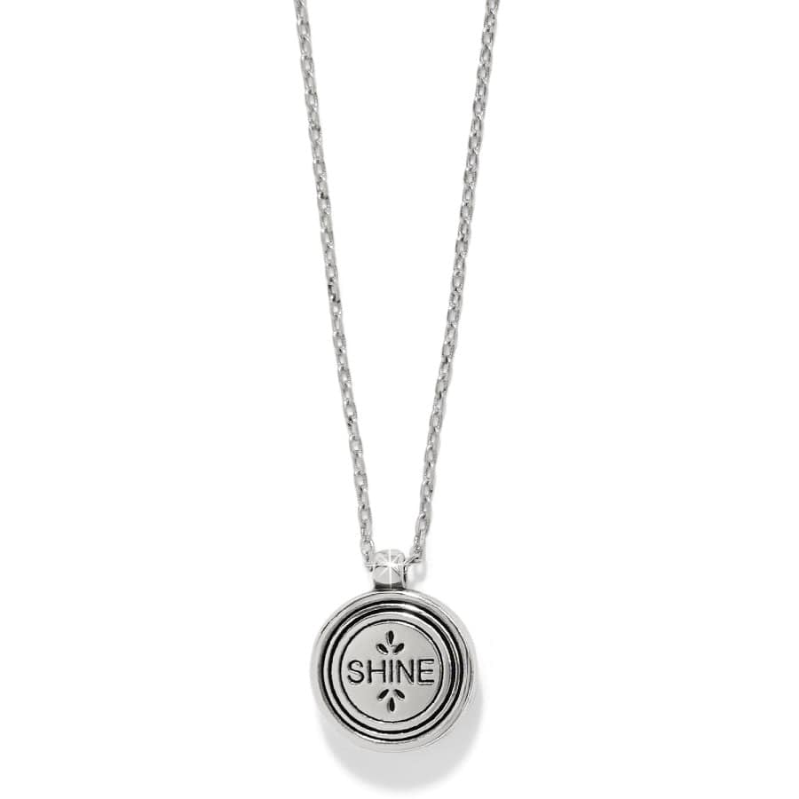 Mosaic Round Mini Two Tone Necklace - JM7613 - She Chester