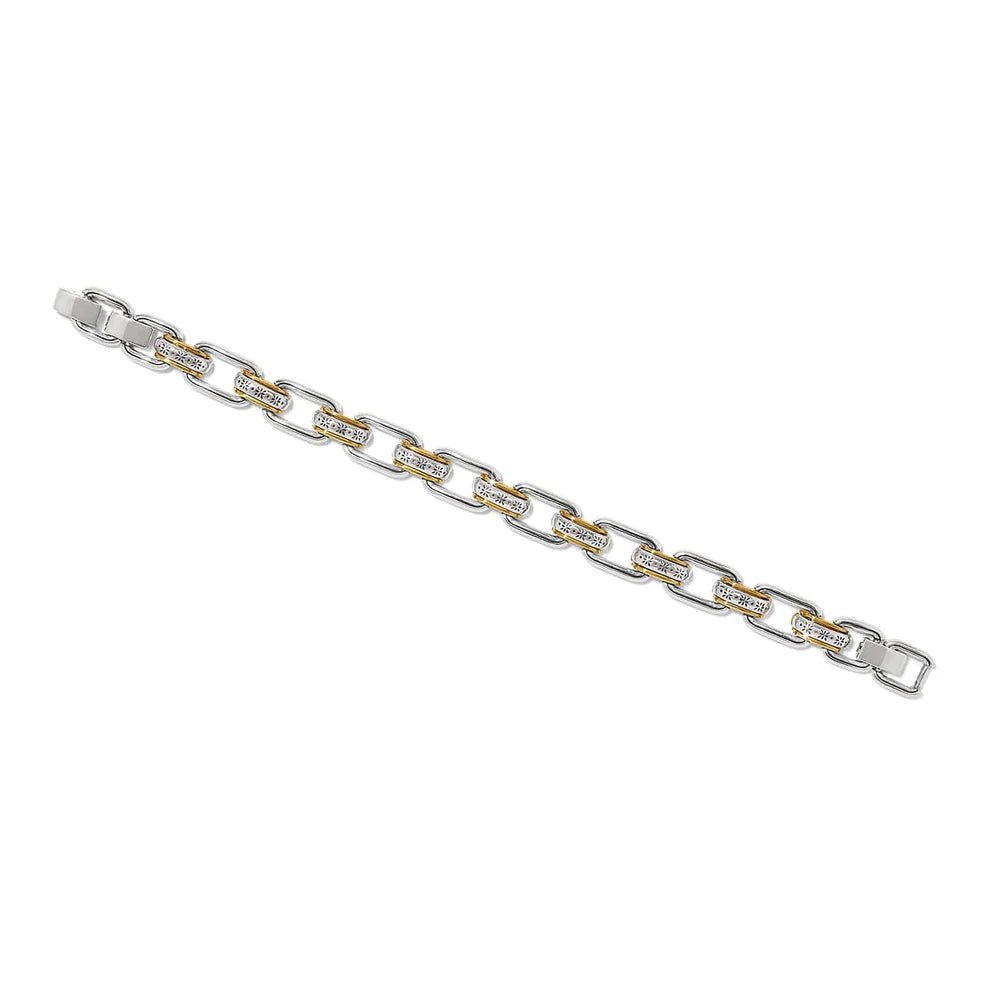 Mosaic Two Tone Links Bracelet JF0270 - She Chester