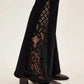 MR Black Lace Hem Jean - She Chester
