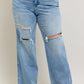 MR TC Light Wash Destroy Wide Leg 88933 - She Chester