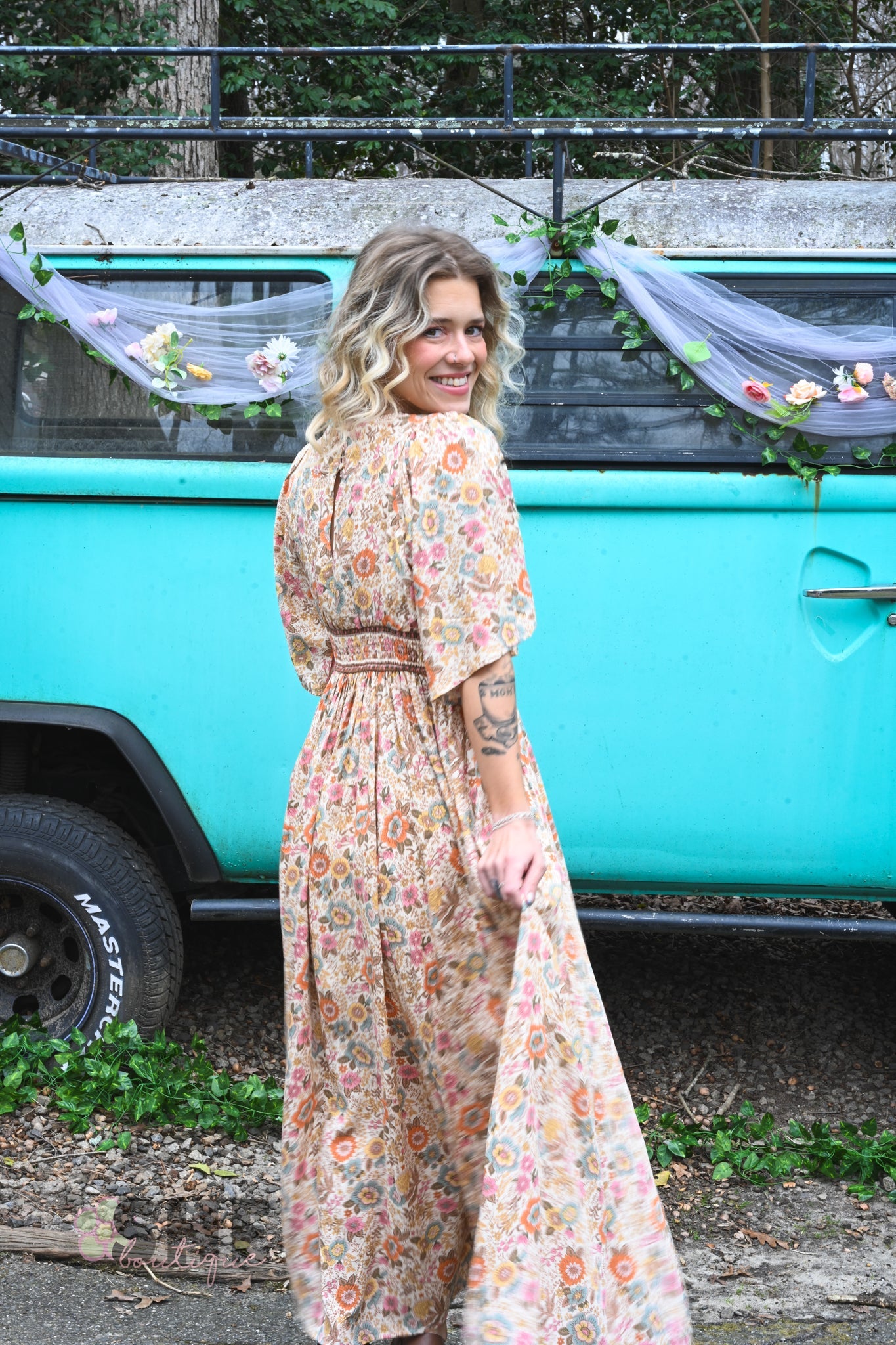 Muted Florals Maxi - She Chester