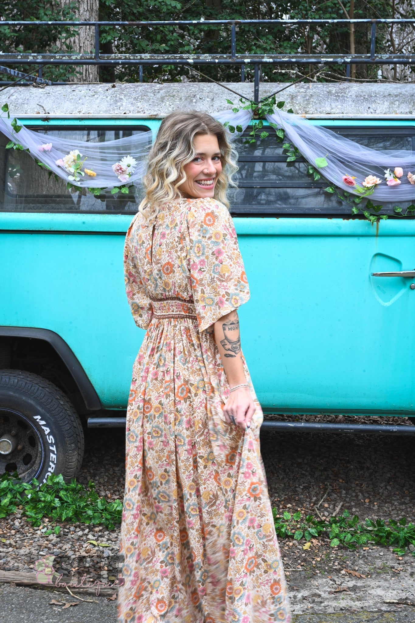 Muted Florals Maxi - She Chester
