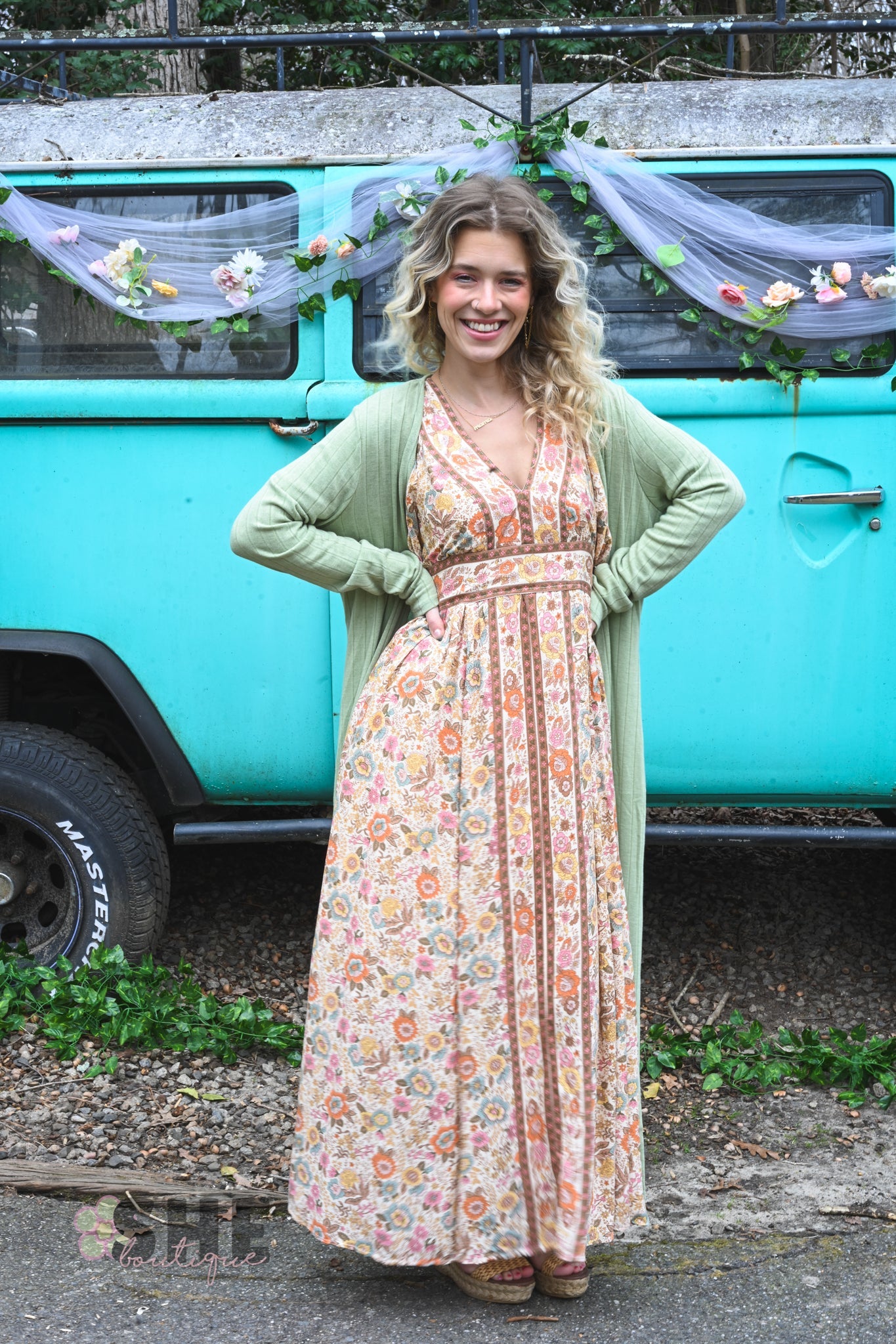 Muted Florals Maxi - She Chester