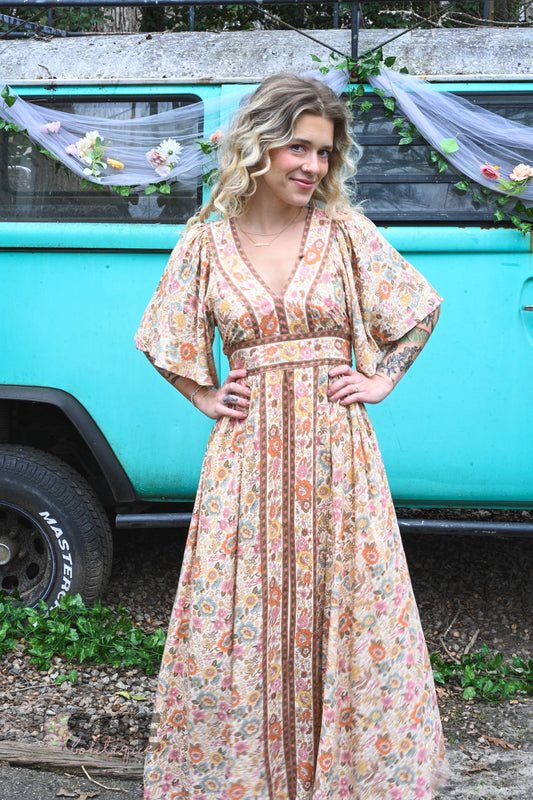 Muted Florals Maxi - She Chester