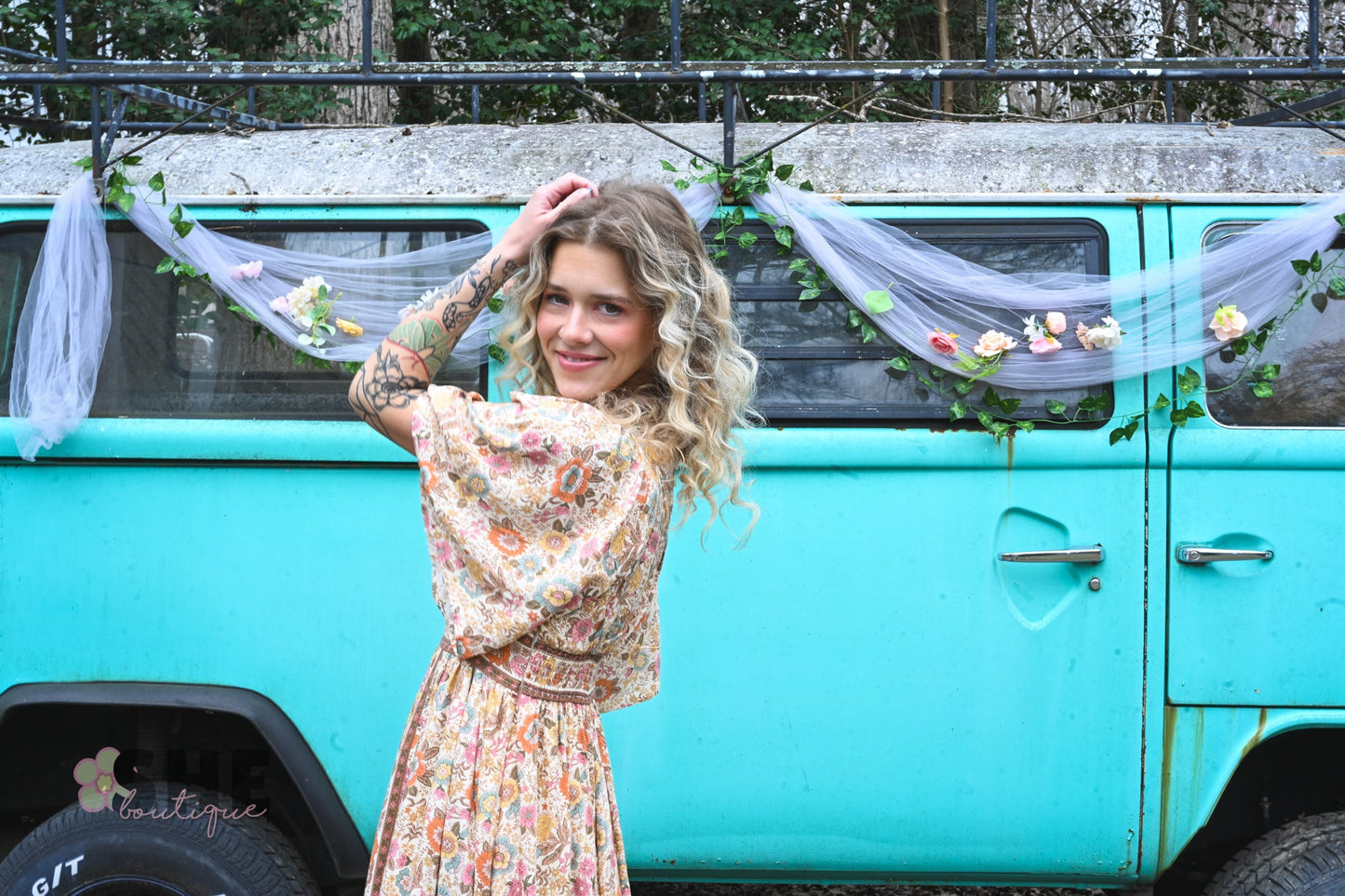Muted Florals Maxi - She Chester