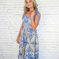 Mykonos Blue Dress - She Chester