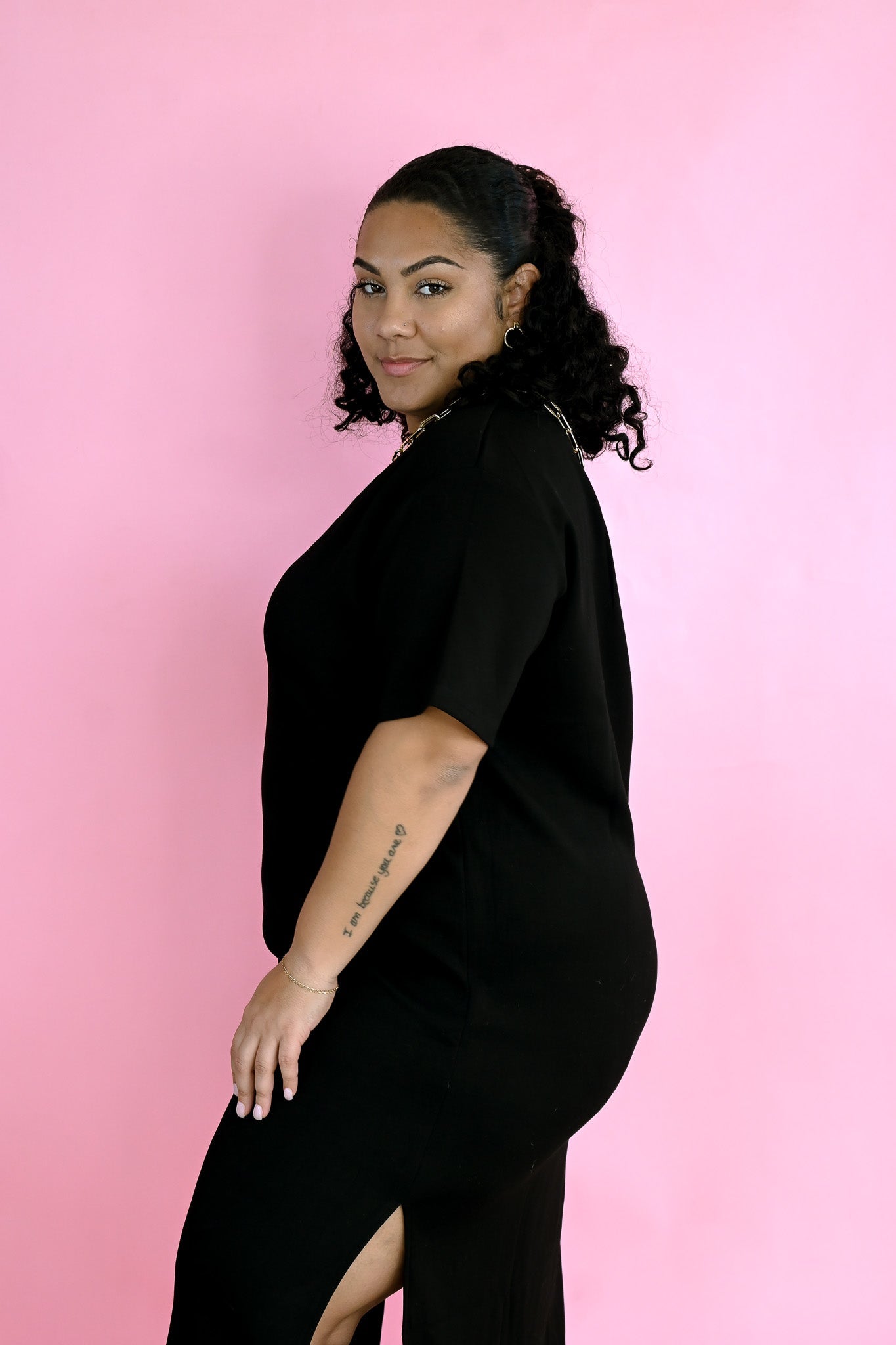 Nancy's Little Midi Black Dress - She Chester
