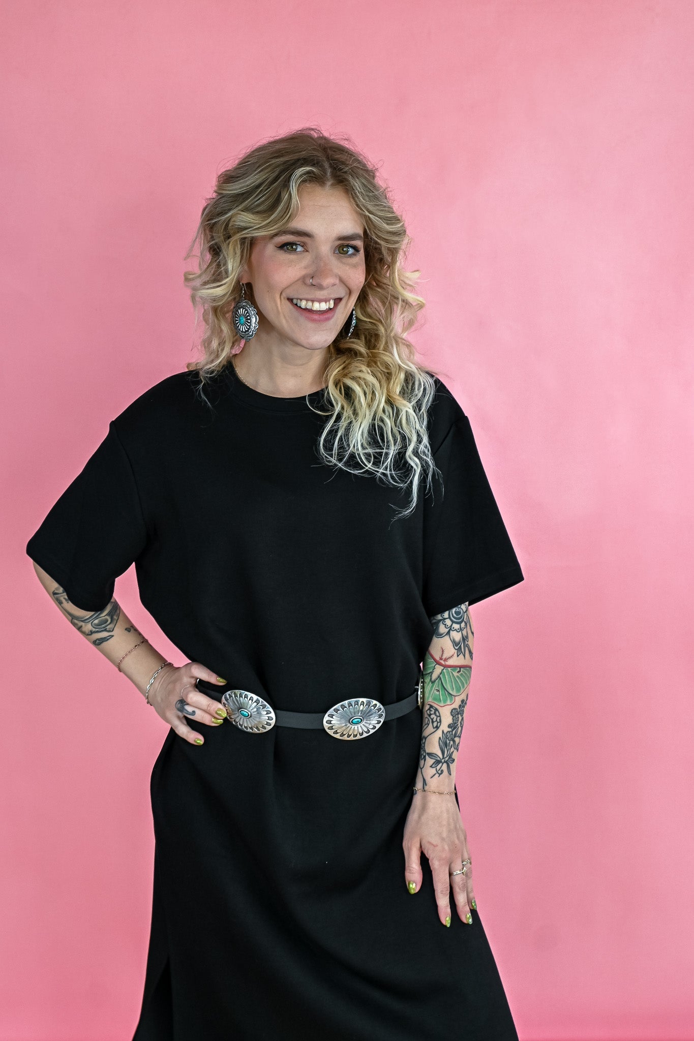 Nancy's Little Midi Black Dress - She Chester