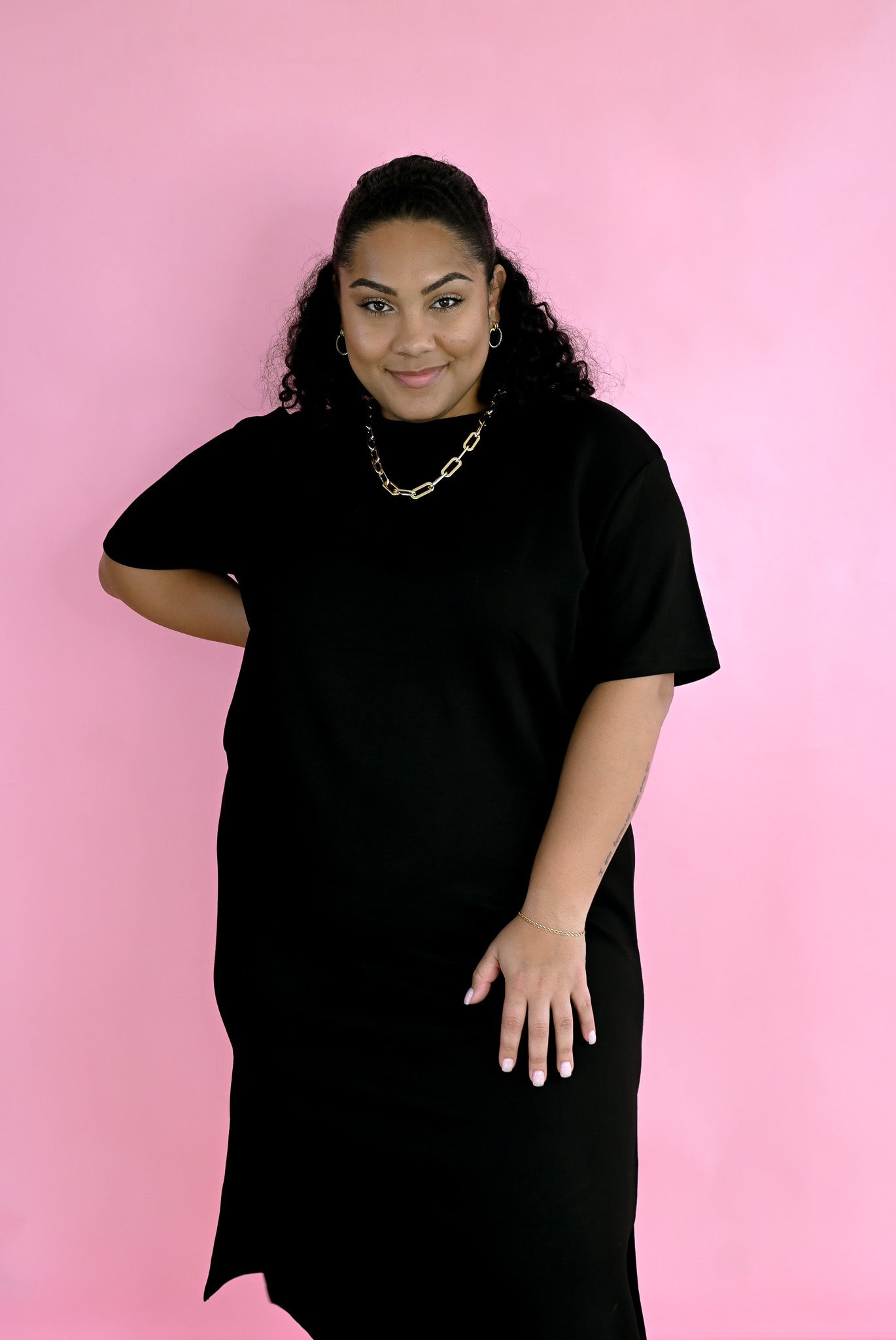 Nancy's Little Midi Black Dress - She Chester