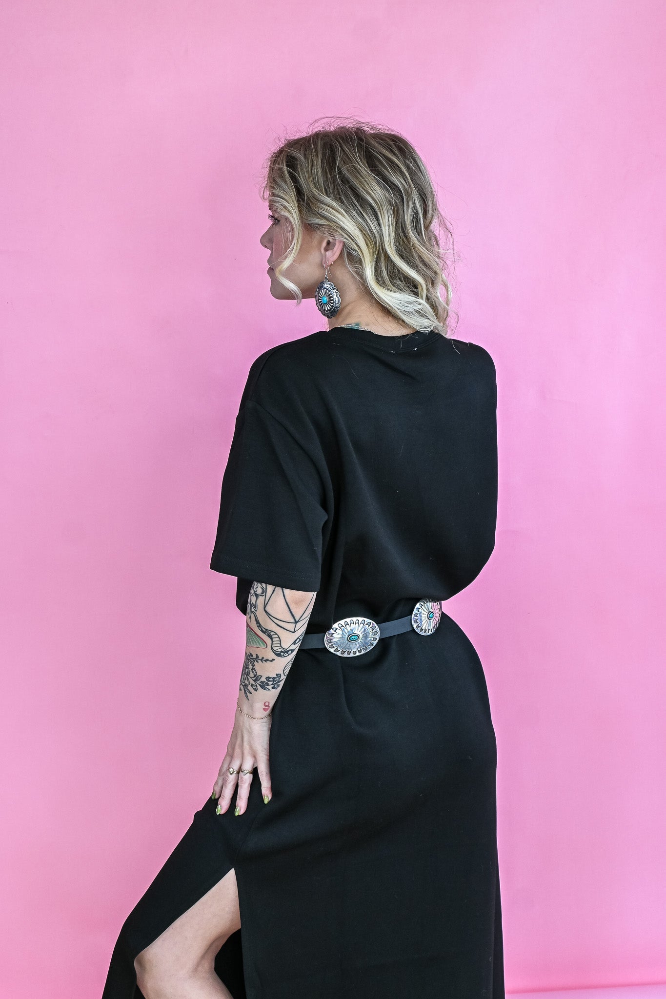 Nancy's Little Midi Black Dress - She Chester