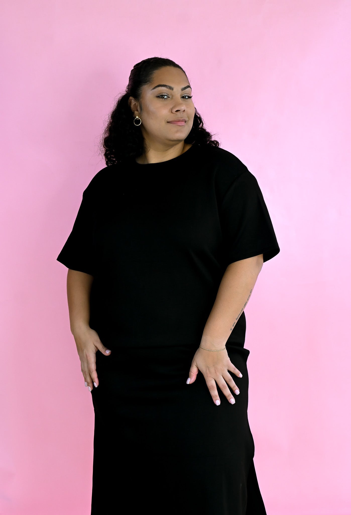 Nancy's Little Midi Black Dress - She Chester