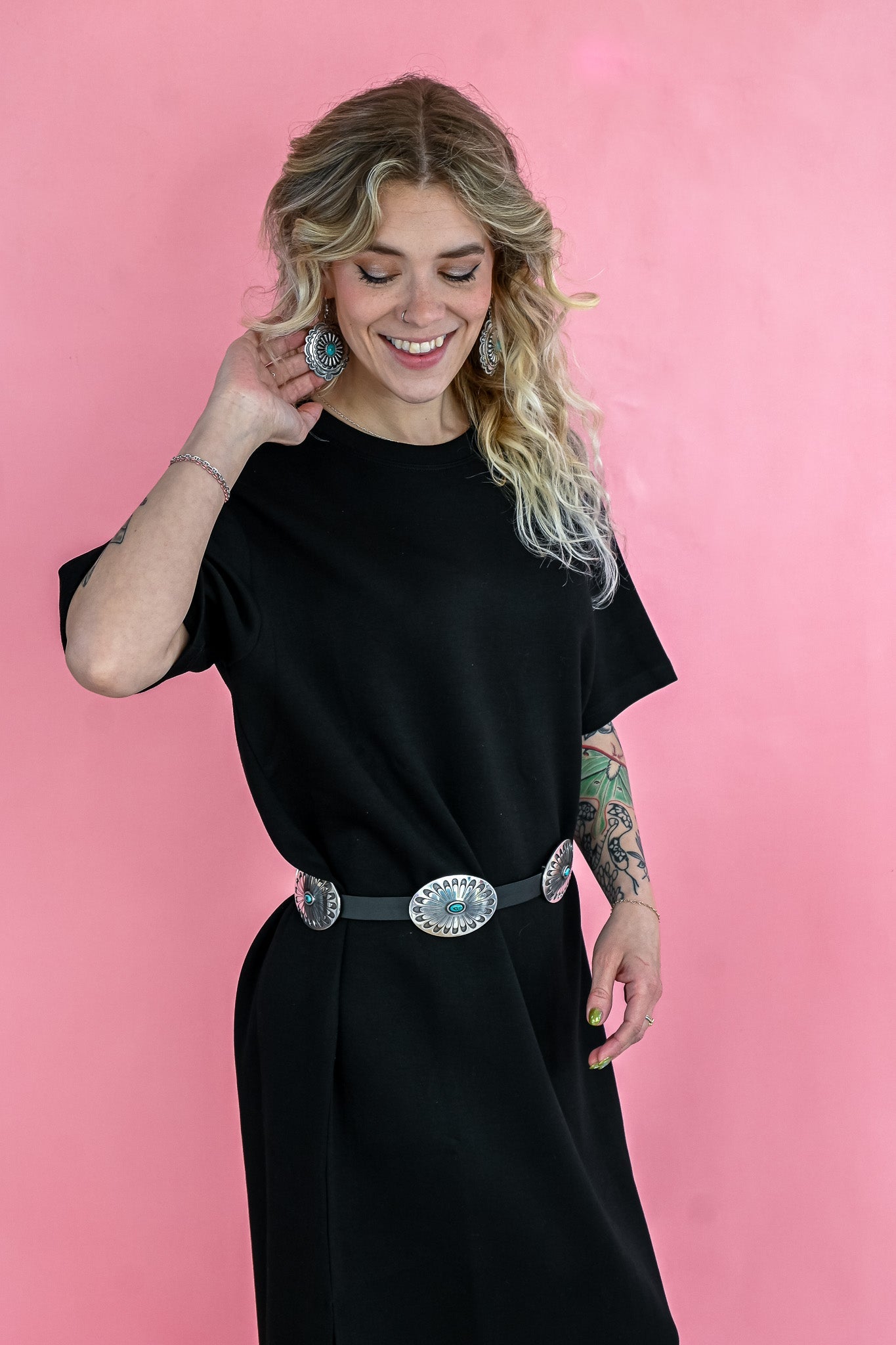 Nancy's Little Midi Black Dress - She Chester