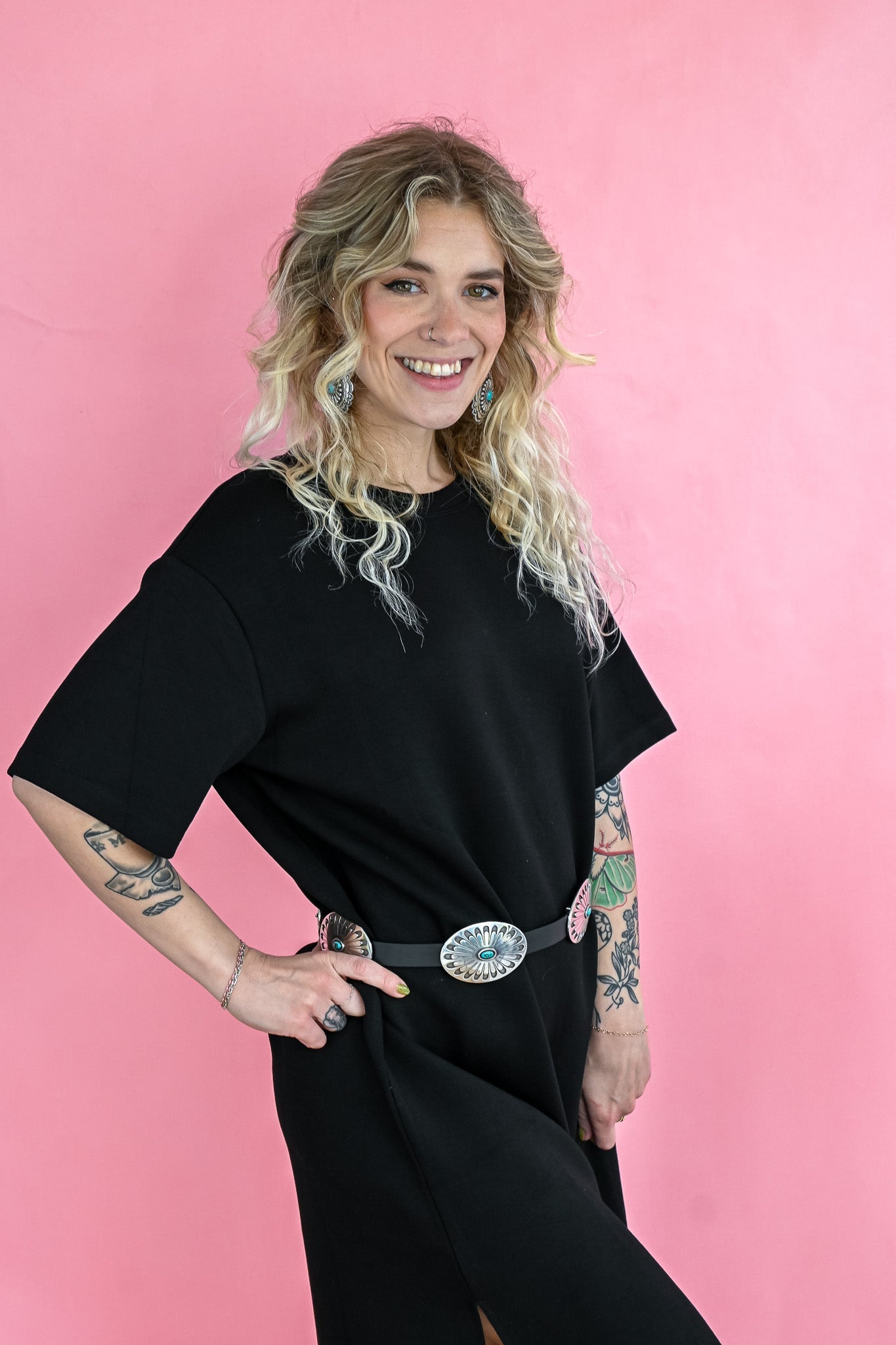 Nancy's Little Midi Black Dress - She Chester