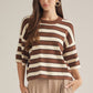 Nantucket Brown Striped Top - She Chester