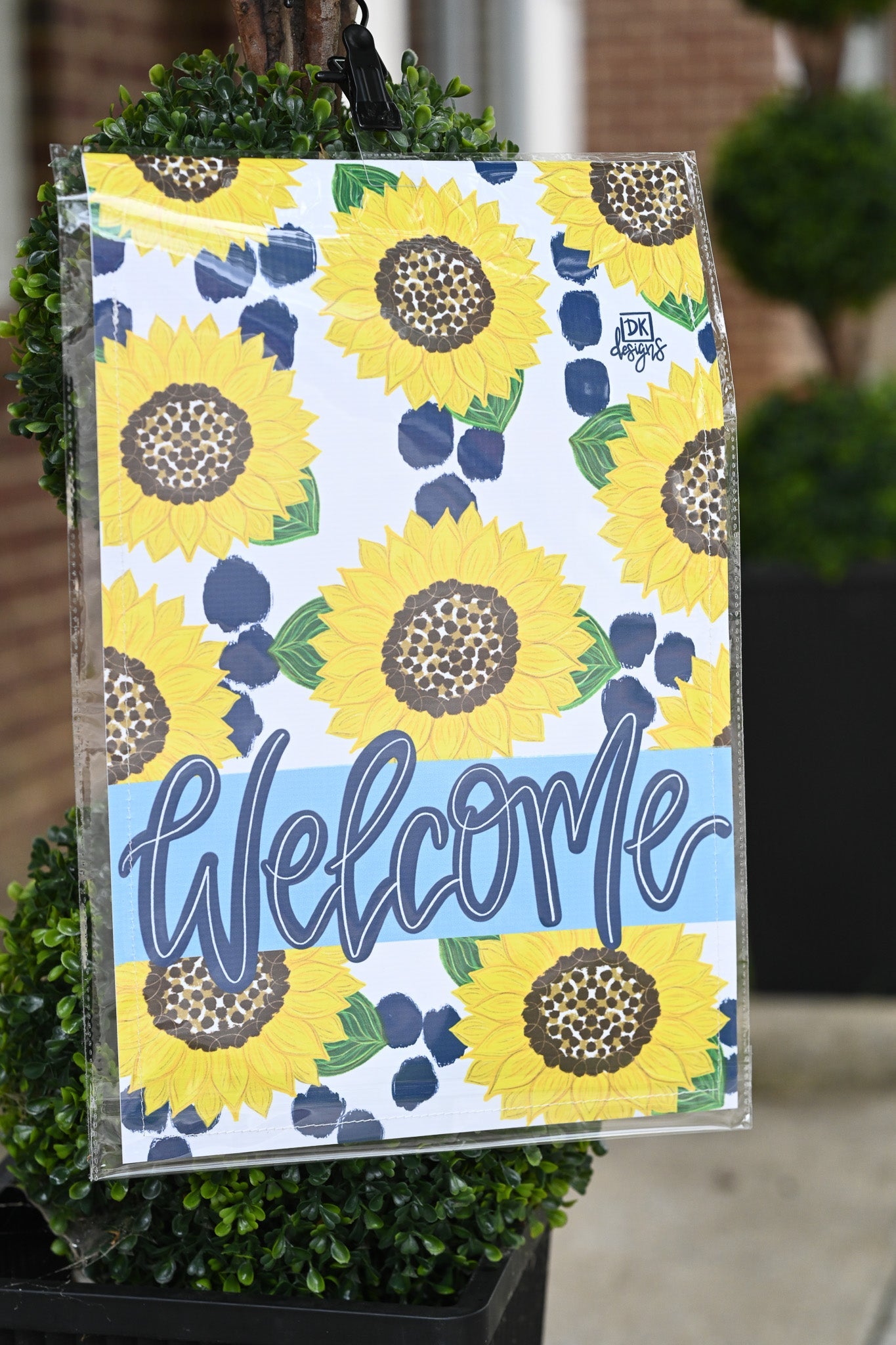 Navy Sunflower Welcome Garden Glam - She Chester