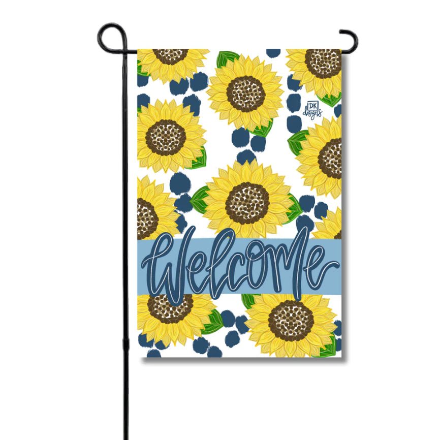 Navy Sunflower Welcome Garden Glam - She Chester