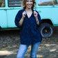 Navy Vines Button Down - She Chester