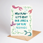 New Plan - Quit Jobs Be Mermaids Beach Coastal Greeting Card - She Chester