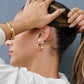 Nicoletta Pearl Hoop Earring - Gold 396 - She Chester