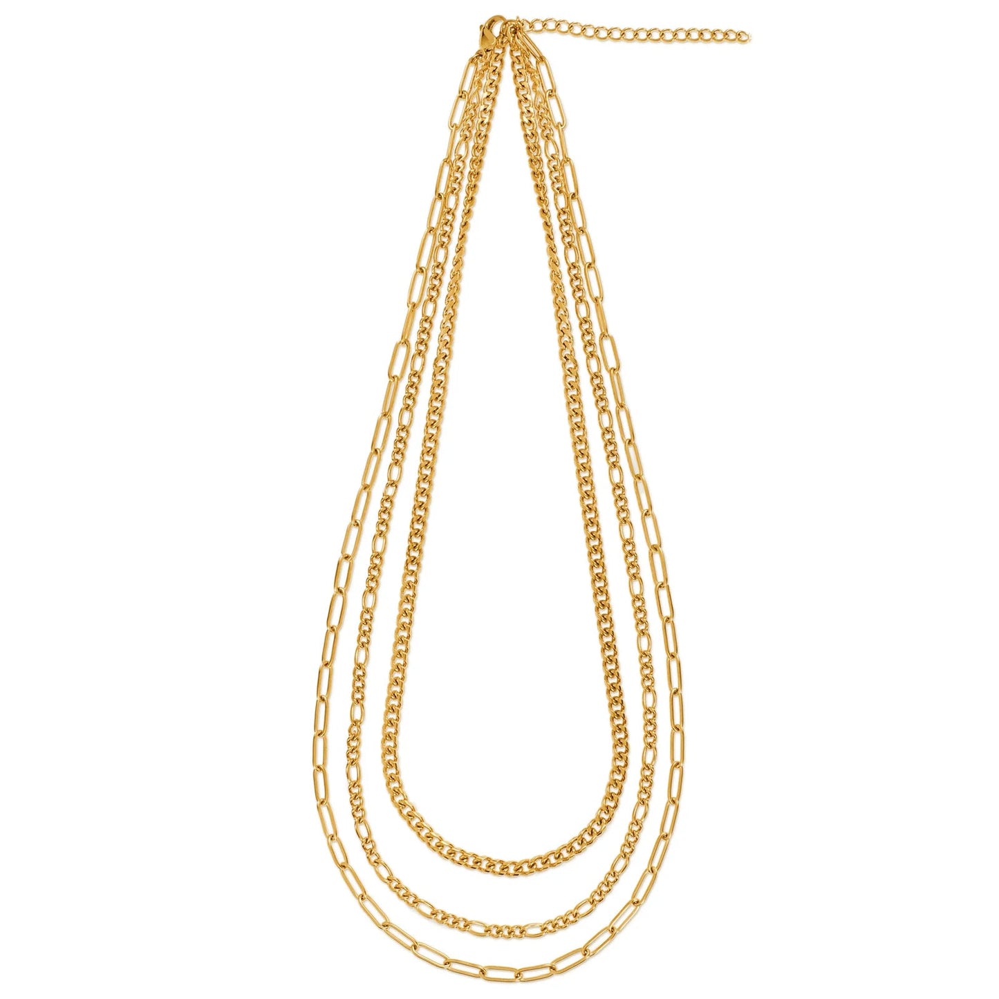Nola Gold Multi Chain Necklace - 156 - She Chester