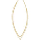 DAPHNE CORAL FRAME MULTI STRAND NECKLACE IN GOLD IRIDESCENT ABALONE