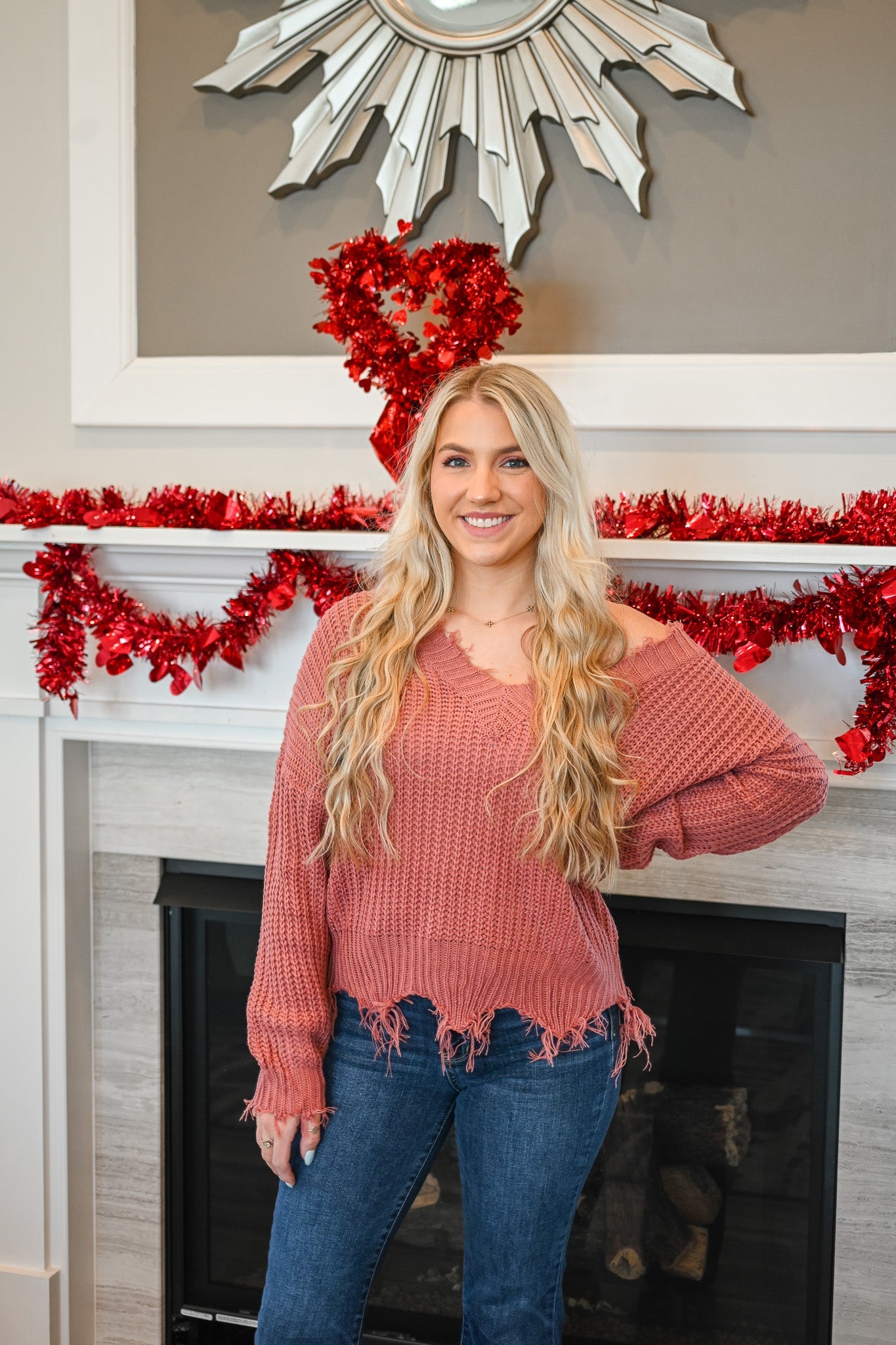 Nydia Rose Distressed Sweater - She Chester