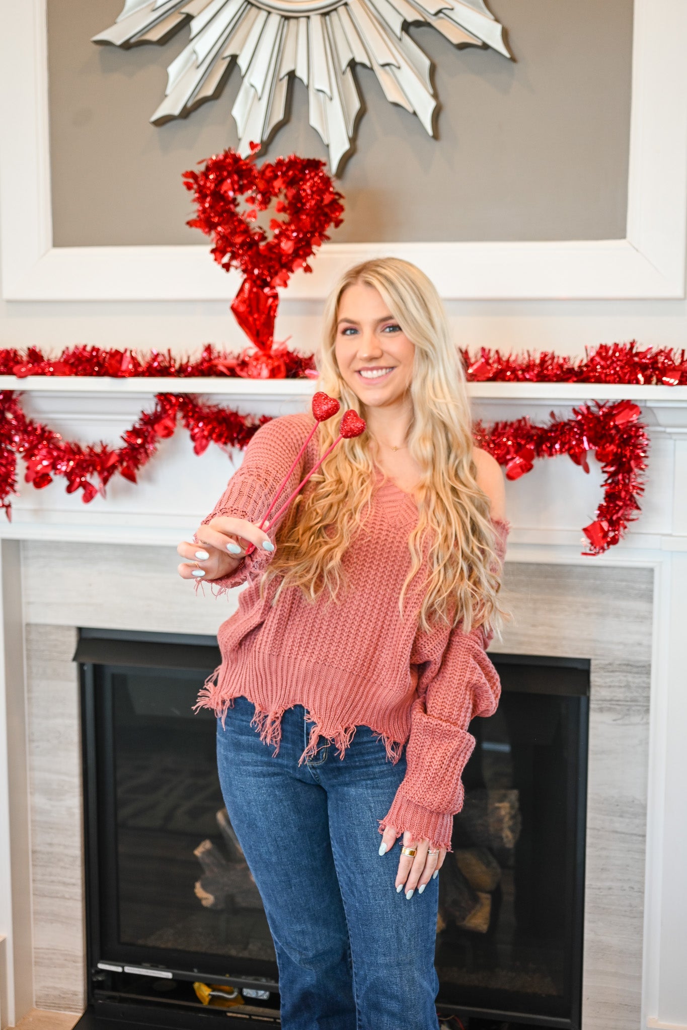 Nydia Rose Distressed Sweater - She Chester