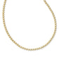 NYDIA STRAND NECKLACE IN GOLD WHITE CRYSTAL - She Chester